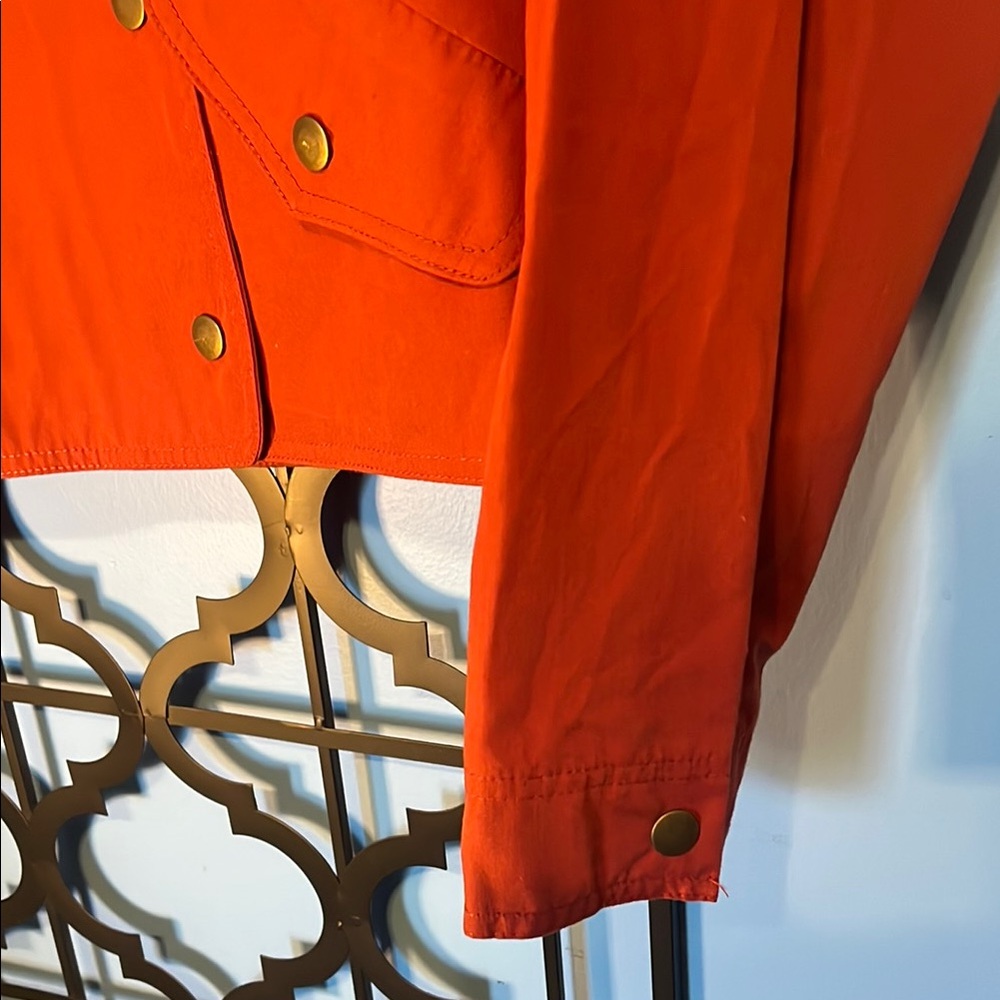 N. R. 1 Vibrant Red Bomber Jacket, Size 10 - Picture 5 of 9